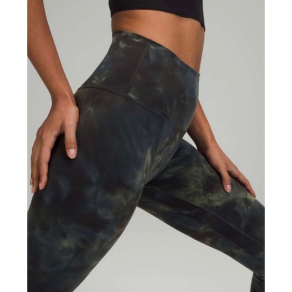 Lululemon Align 28” Diamond Dye Graphite Grey Bronze Green - Picture 6 of 9